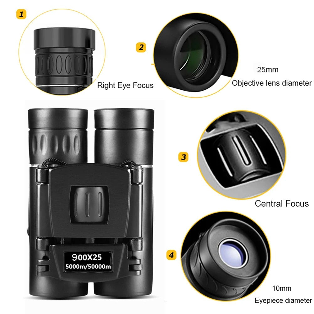 900x25 HD Binoculars