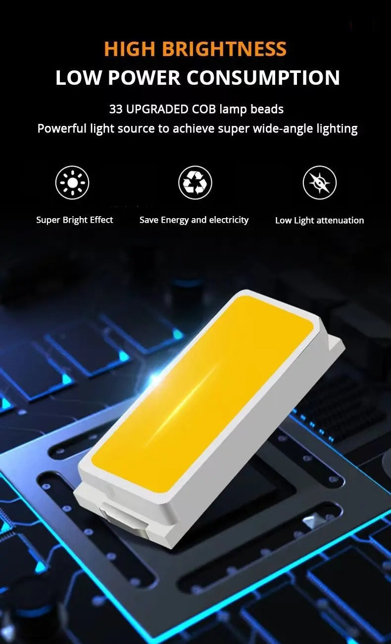 Solar COB Flashlight