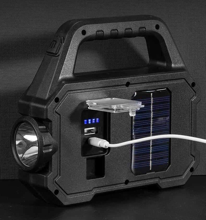 Solar COB Flashlight