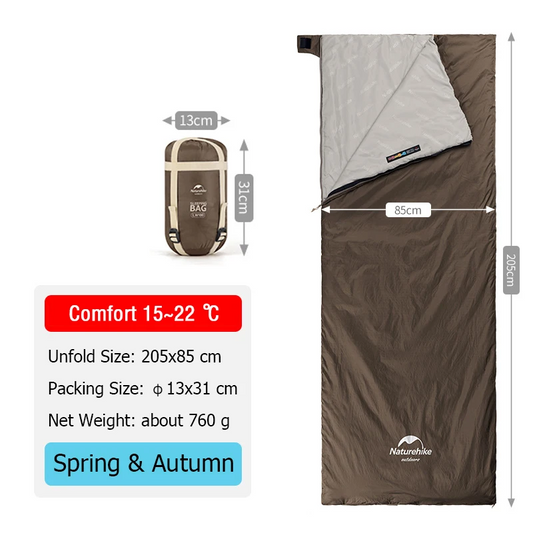 Spting/Autumn Ultralight Sleeping Bag (205x85 cm)