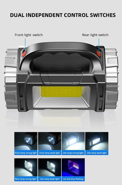 Solar High Power LED Flashlight