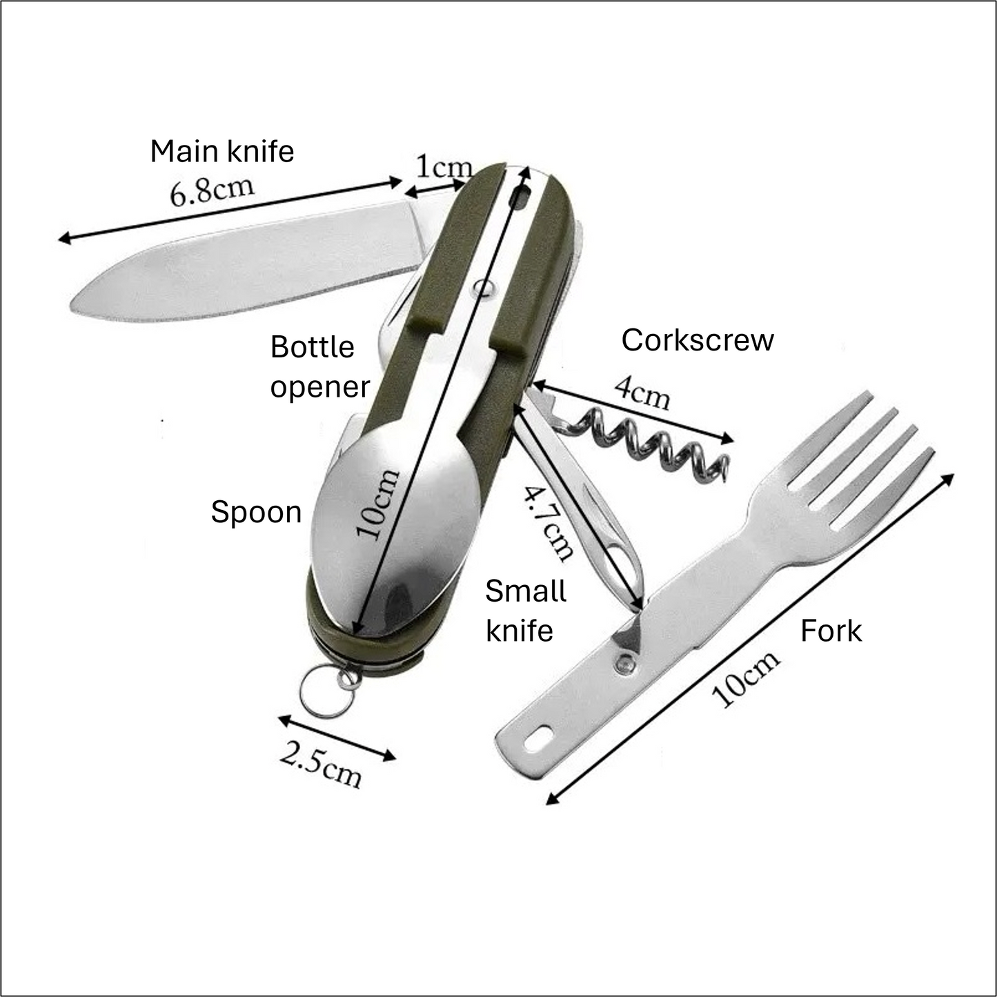 6 In 1 Outdoor Utensil