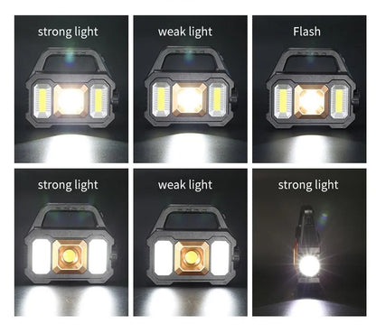 Solar COB Flashlight